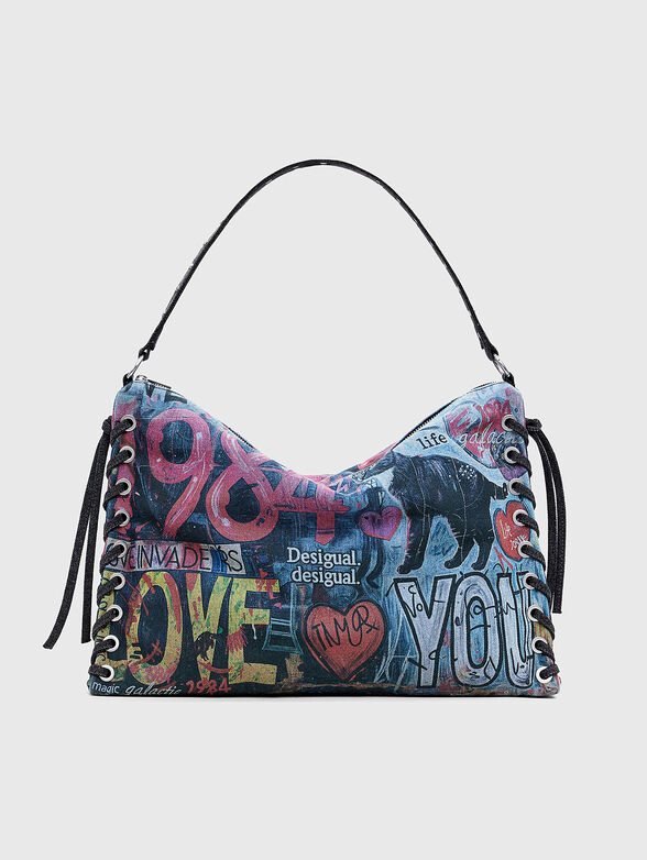 Bag with graffiti print - 1