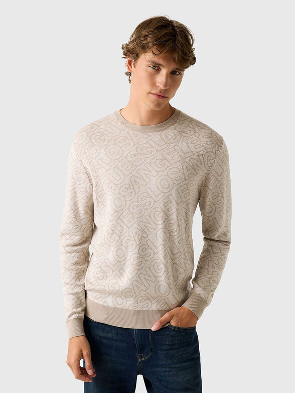 Jacquard logo sweater - 1