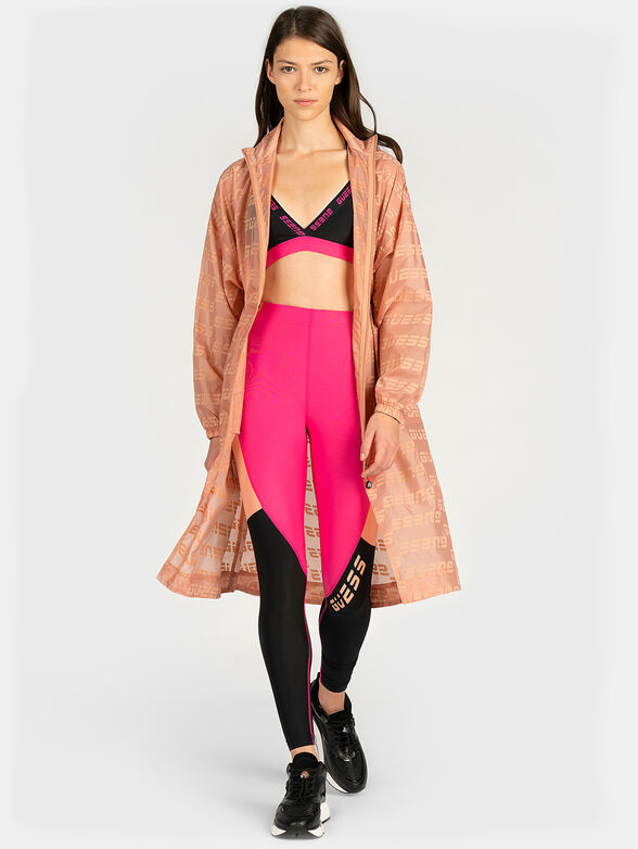 Long jacket with logo print - 2