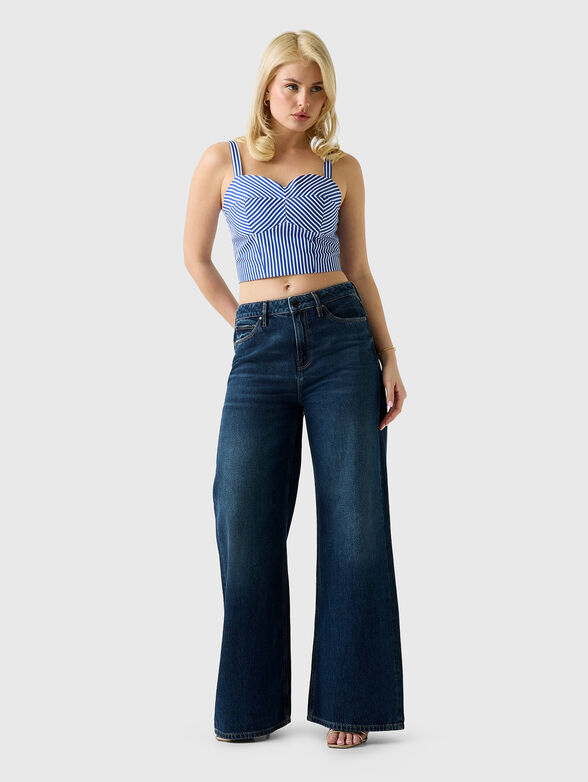 Striped blue top - 2