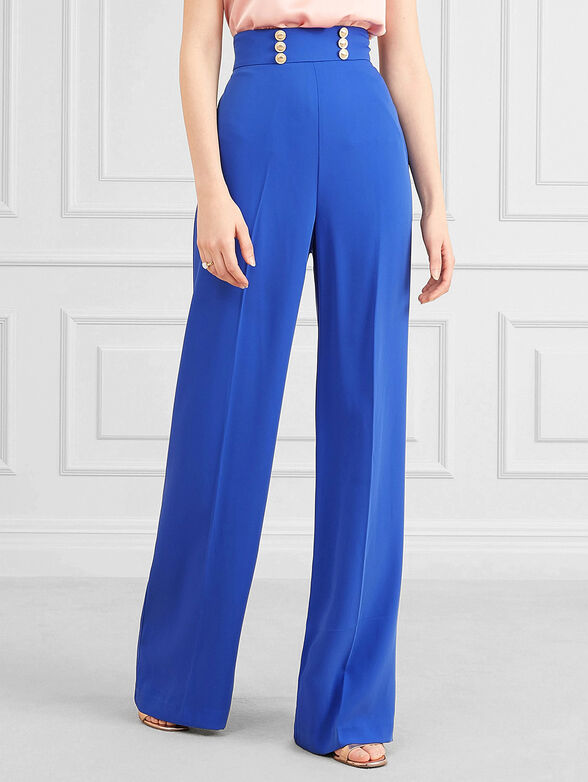 MARYLIN  trousers in blue color - 1