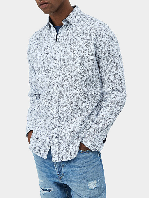 BIRDLAND white shirt with floral print - 1