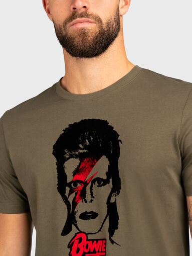 Black T-shirt with accent print - 5