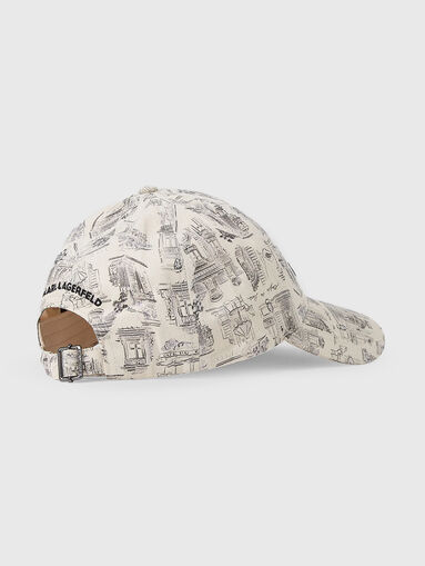 KARL LAGERFELD X JORGE PARRA print cap - 2