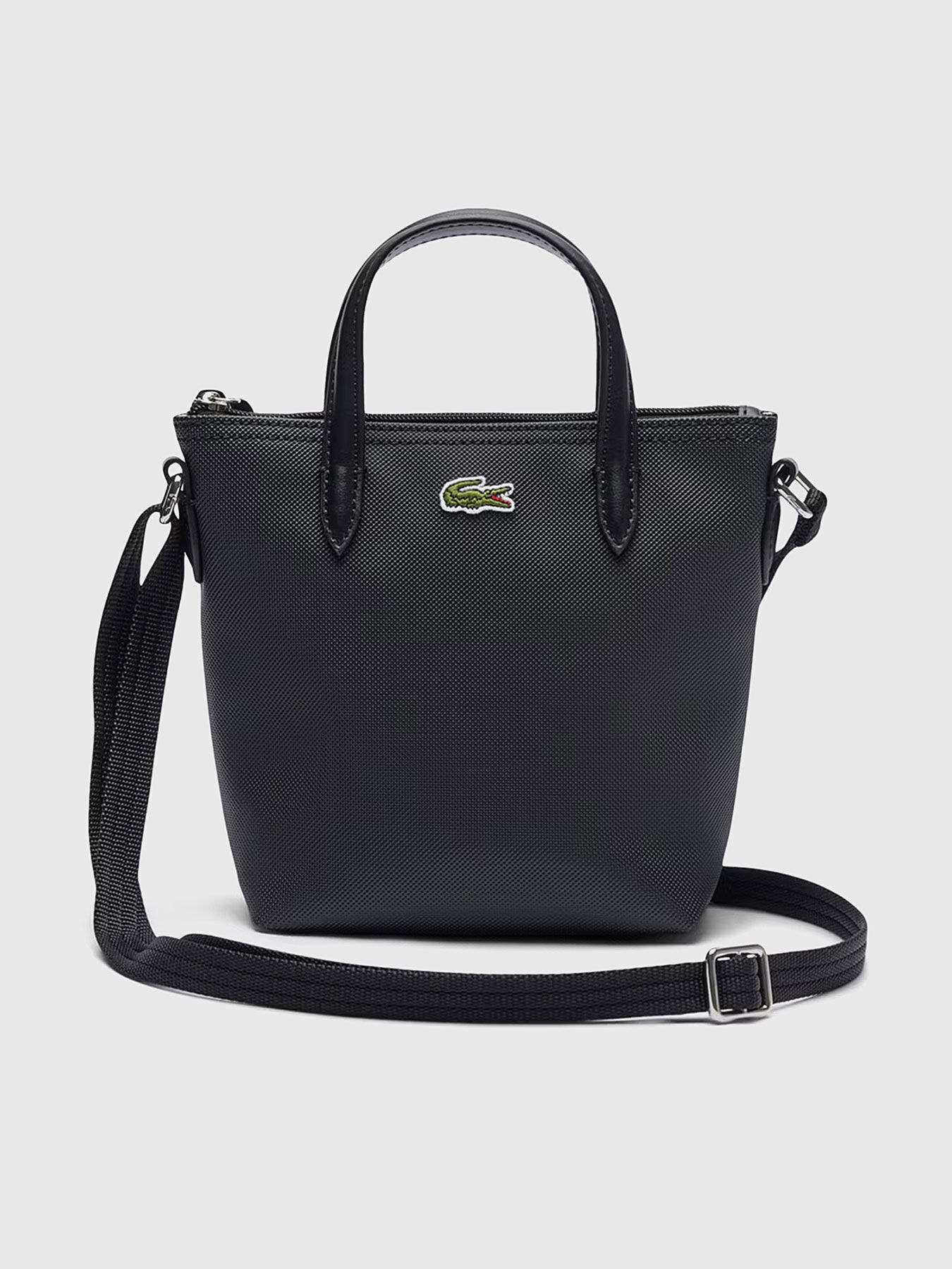Crossbody bag with saffiano effect brand LACOSTE