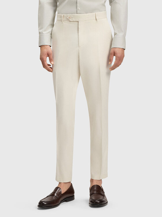 Slim high waisted trousers - 1