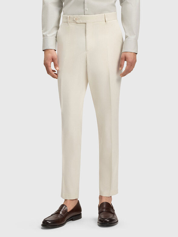 Slim high waisted trousers - 1