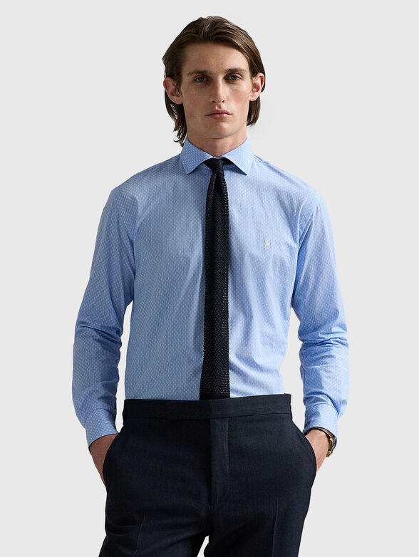 Printed cotton poplin shirt - 1