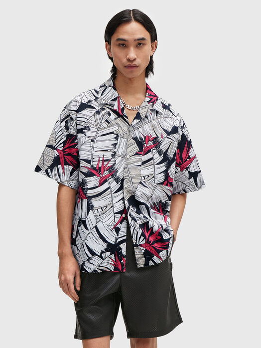 EGEENO shirt with short sleeves and print