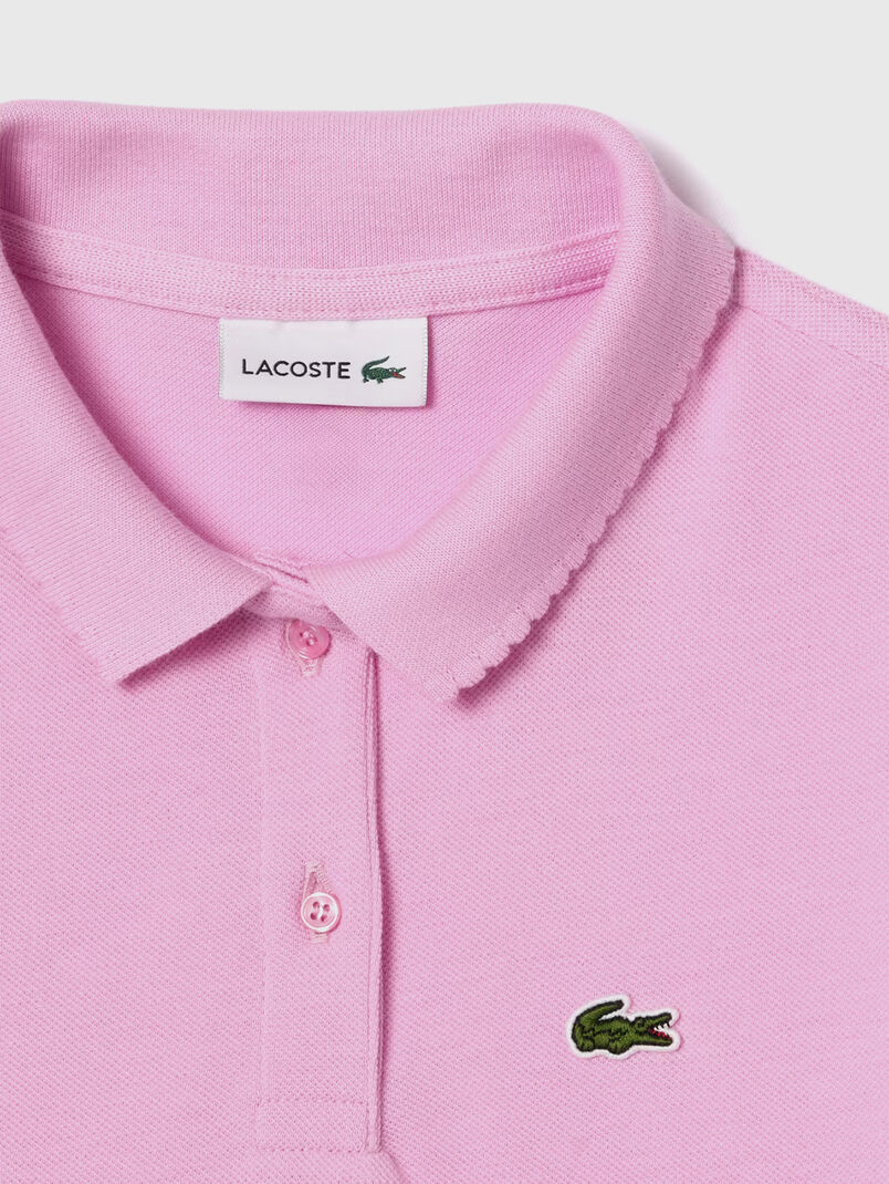 Contrast-logo polo shirt  - 3