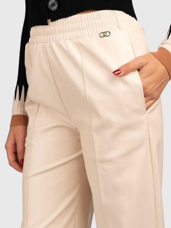 Black eco leather trousers  - 3