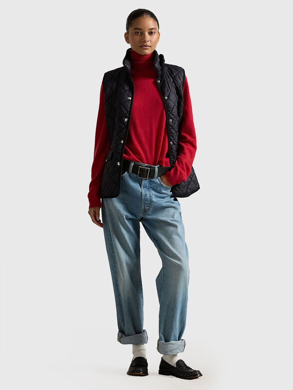 Quilted black vest - 2