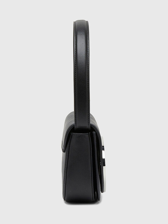 Black leather shoulder bag - 4