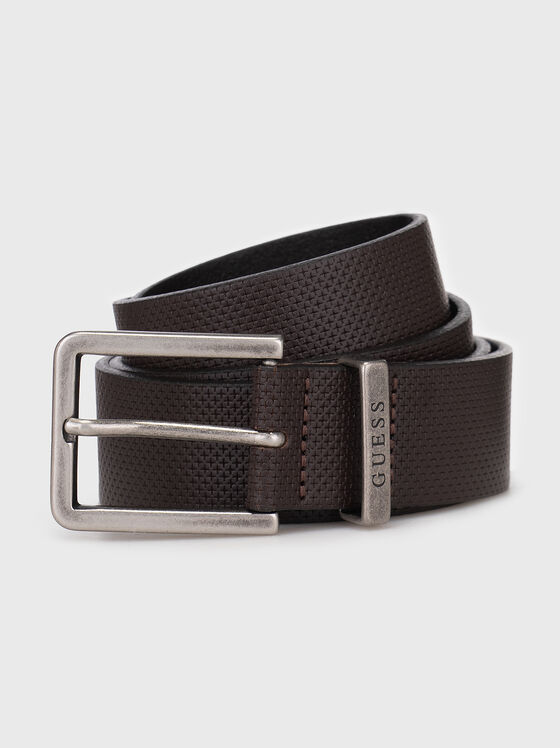 Textured belt with logo  - 1