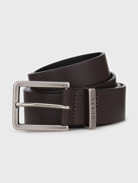 Textured belt with logo  - 1