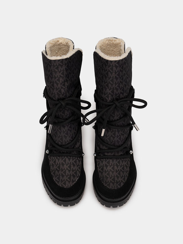 CULVER nubuck blend heeld ankle boots - 6