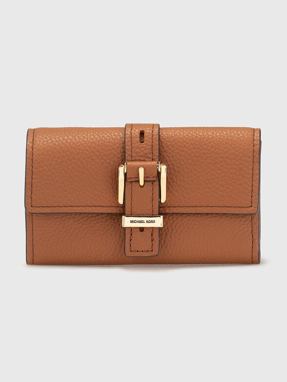 Black leather wallet - 1