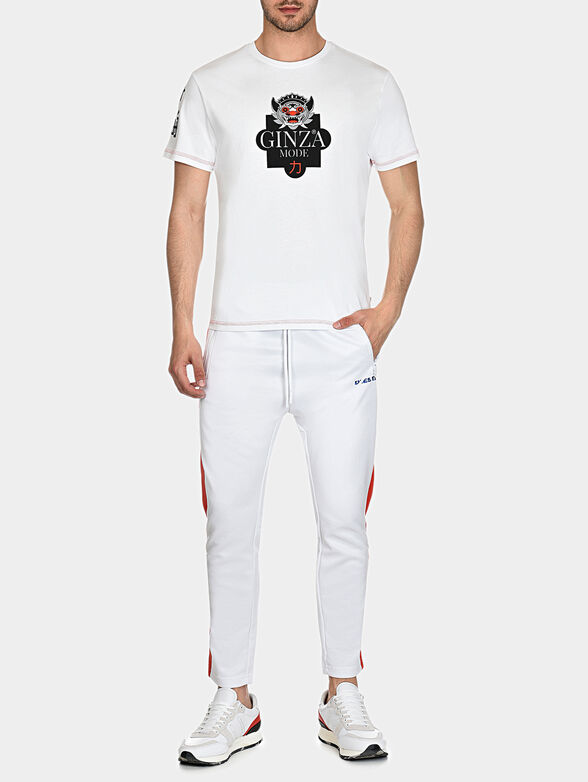 TS017 T-shirt with Japanese art details - 0