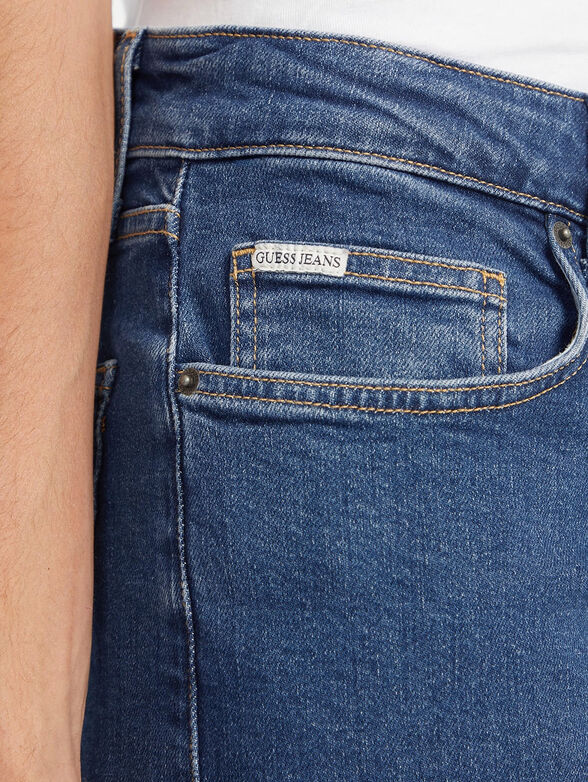 Blue slim jeans - 4