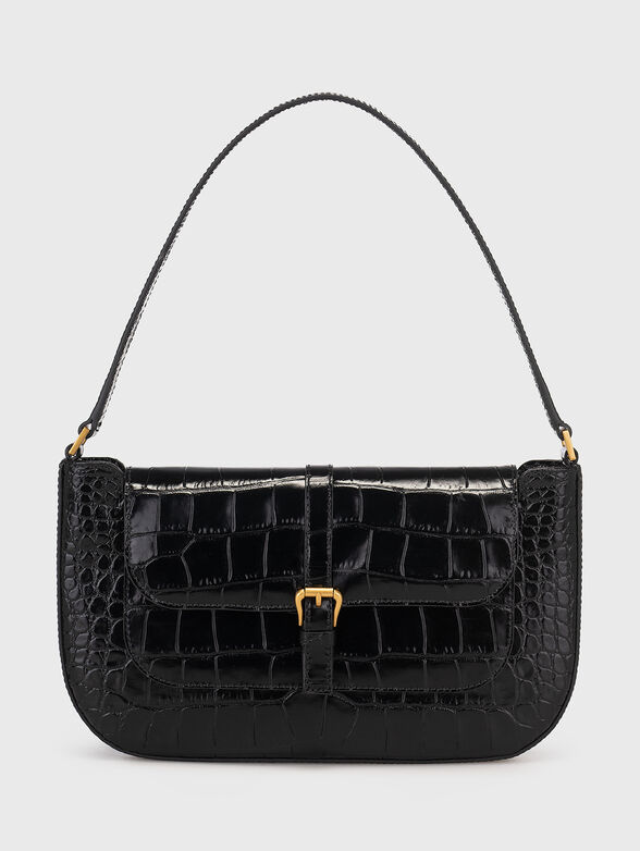 MIRANDA croco embossed shoulder bag - 1