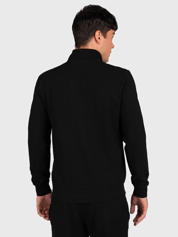 Black sweatshirt with zip - 3