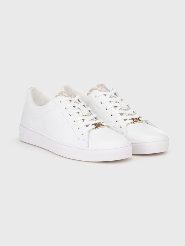 Leather sneakers with monogrammed logo motifs - 2