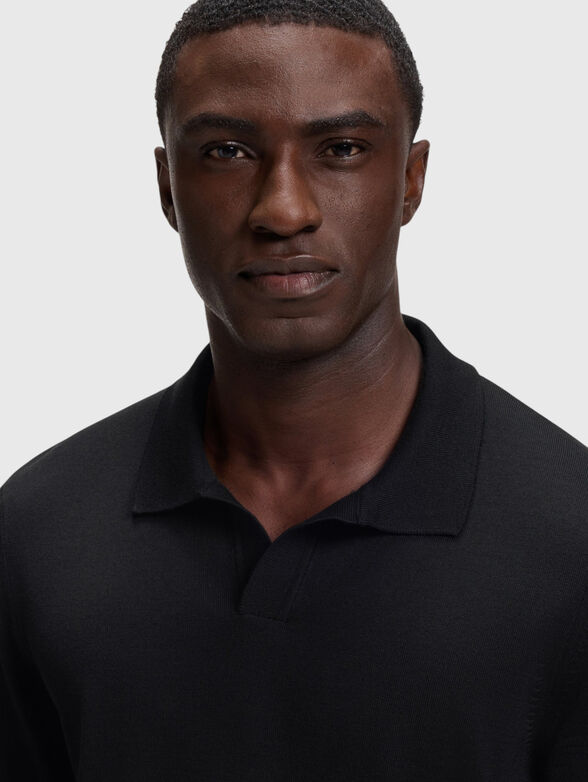 Merino-wool knit polo - 4
