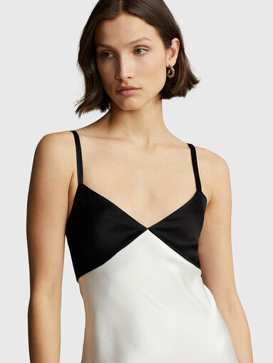 Satin dress with thin straps - 2