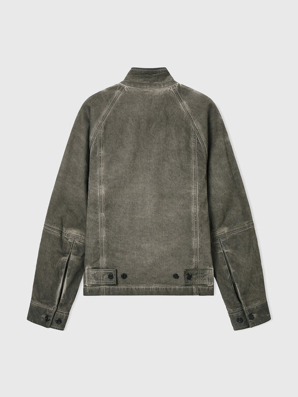 Denim jacket with a distressed look - 3