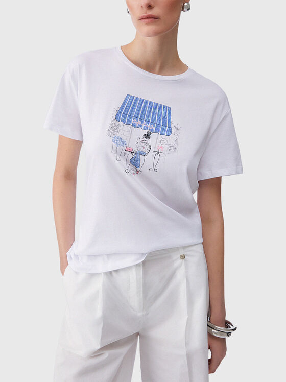 Тениска с лого аплкация - 1