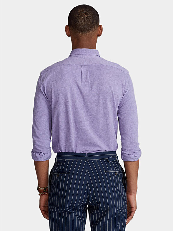 Elegant shirt in purple color - 3