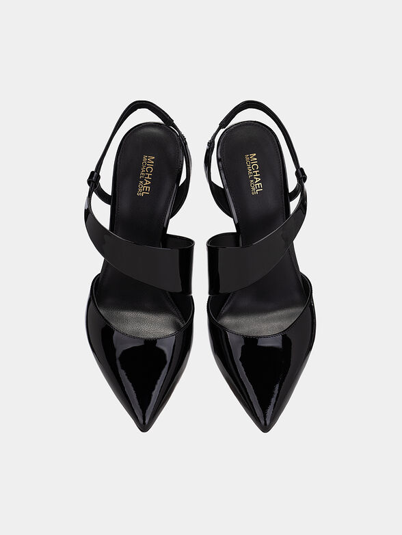 Black leather sandals - 6
