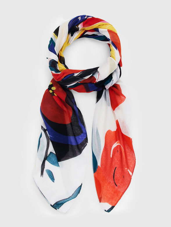 Floral print scarf - 1