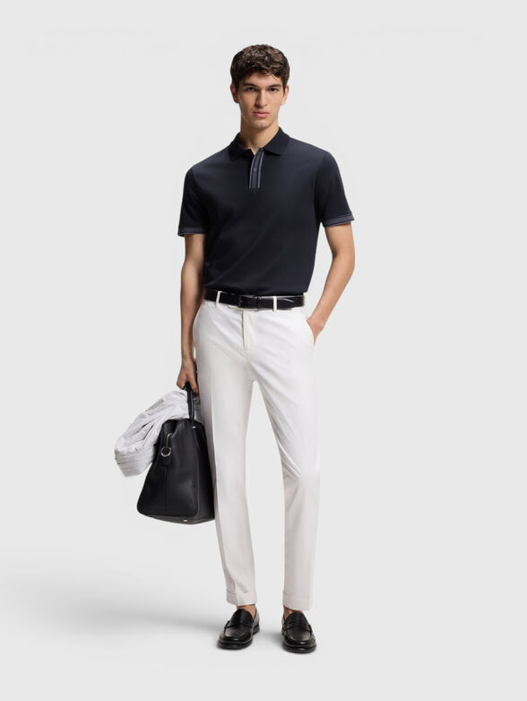 Cotton polo shirt with buttons - 2