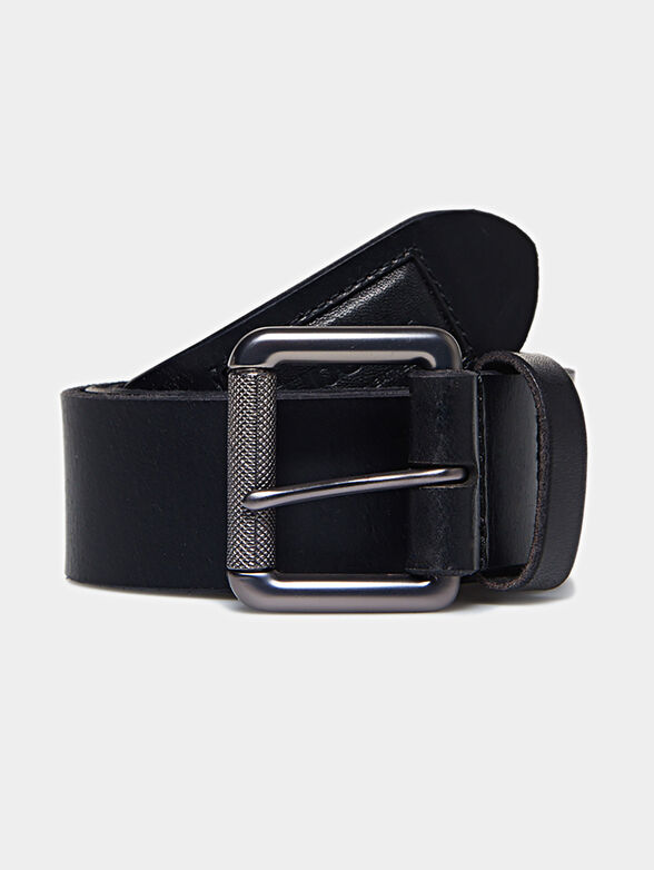 BADGEMAN Black leather belt - 2