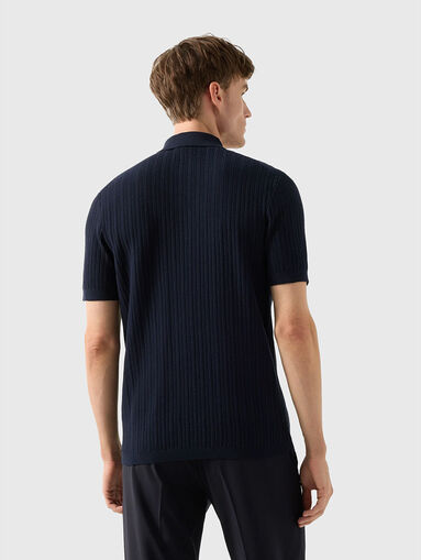 TOBIAS knitted polo shirt with short sleeves - 3