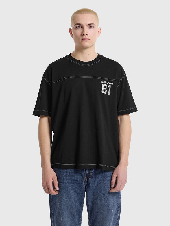 Cotton T-shirt with logo - 1