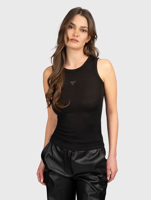 MICHAELA EMBELLISHMENT top with rhinestones logo - 1