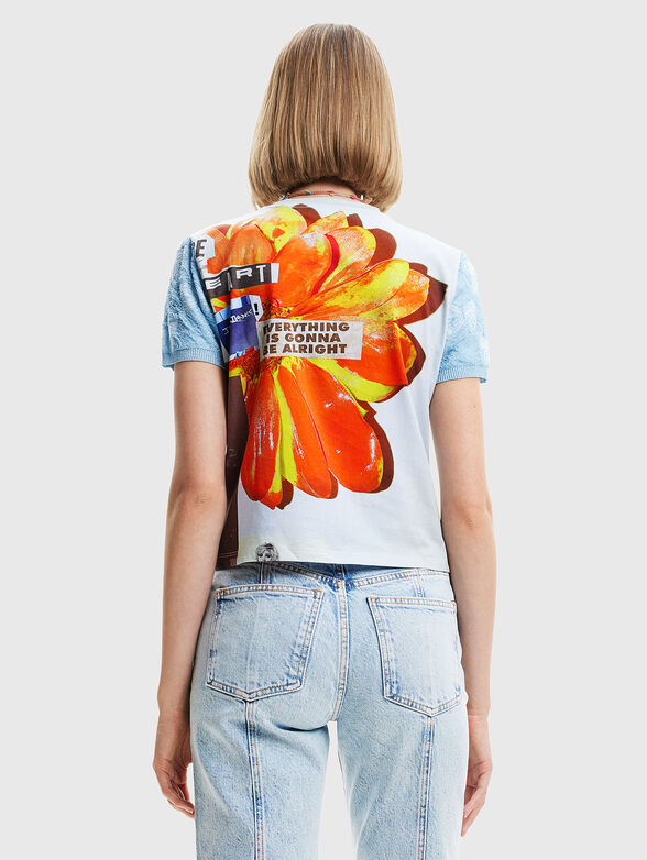 LYON T-shirt with multicolour print - 2