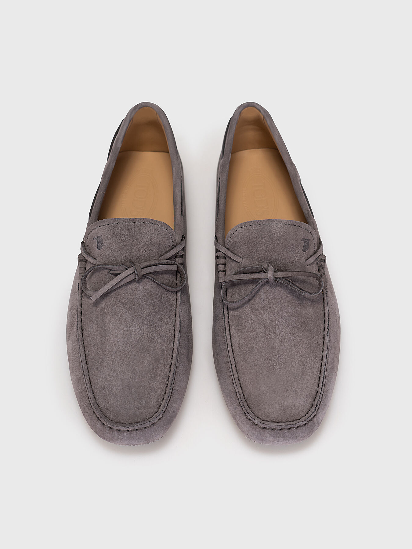 Suede loafers in grey colour brand TOD S Globalbrandsstore en