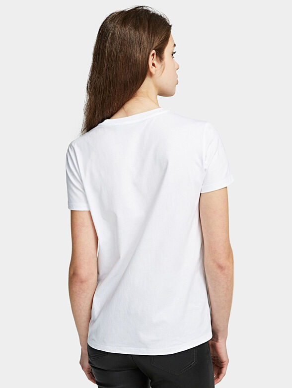 IKONIK Black T-shirt with logo of rhinestones - 3