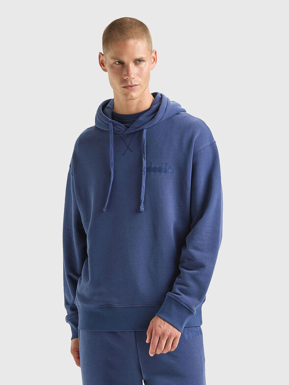 Unisex black sweatshirt with logo - 2