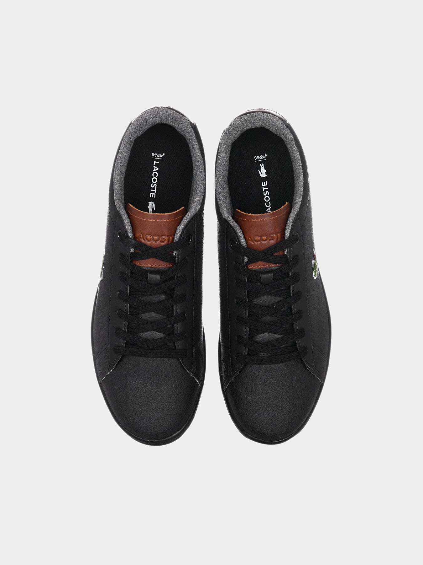 CARNABY EVO 318 Black leather sneakers brand LACOSTE Globalbrandsstore en