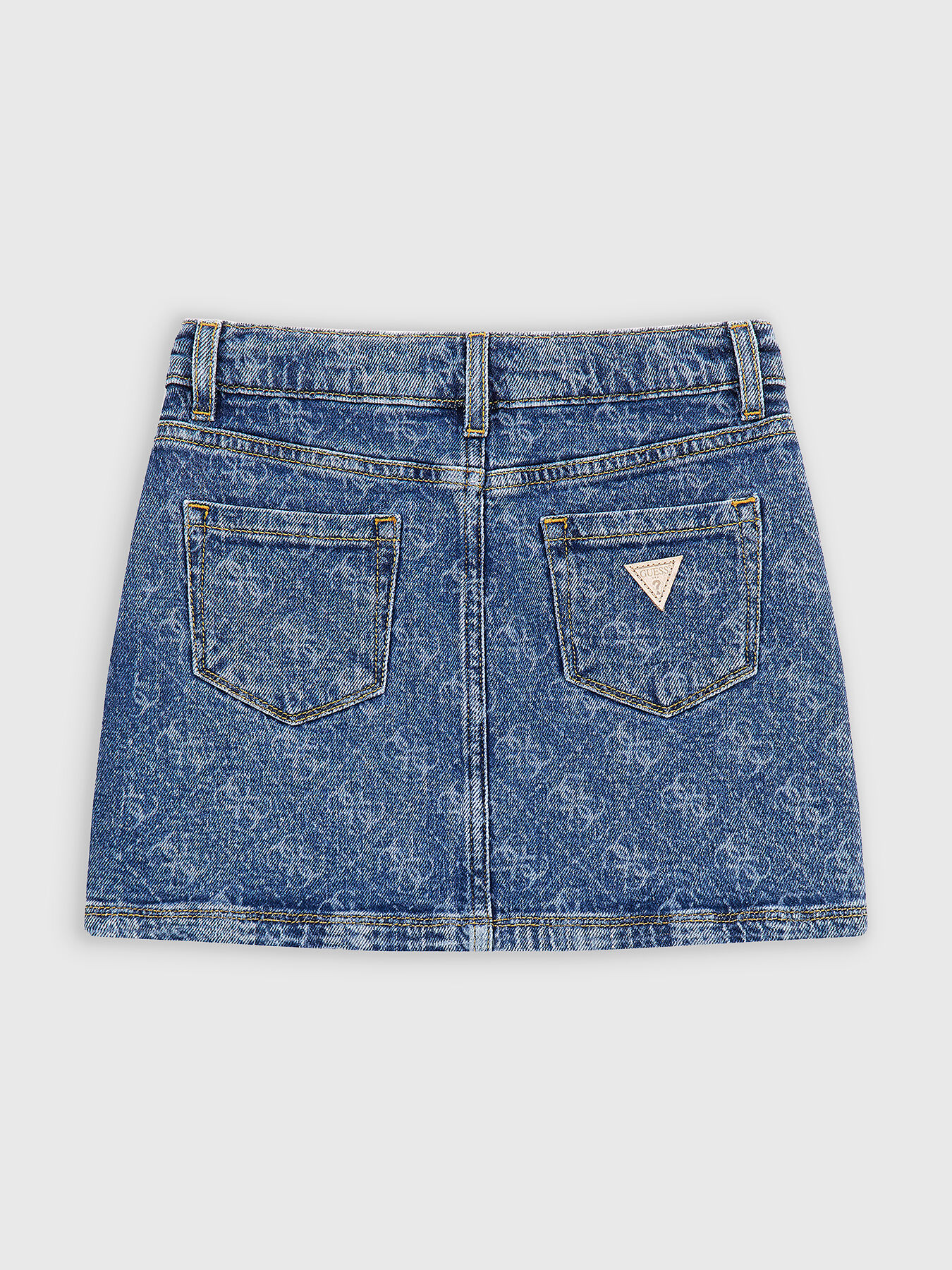 Denim skirt with 4G logo print brand GUESS