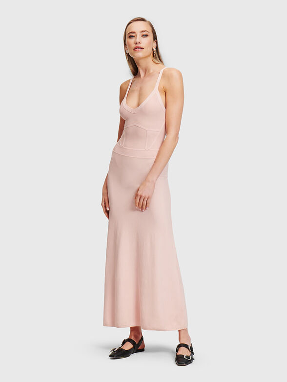 Sleeveless knitted dress - 1