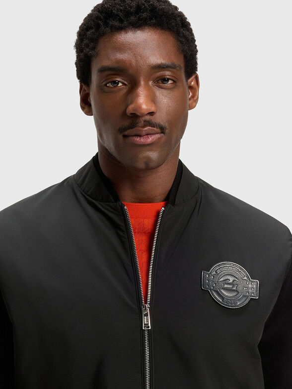 PORSCHE X BOSS cotton bomber jacket with logo patch - 4
