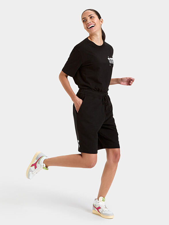 MANIFESTO black unisex sports shorts - 5