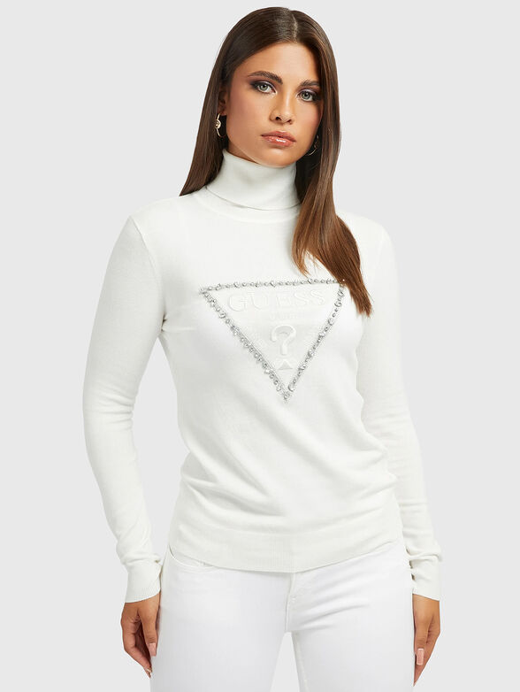 NOEMI black sweater with turtleneck - 1