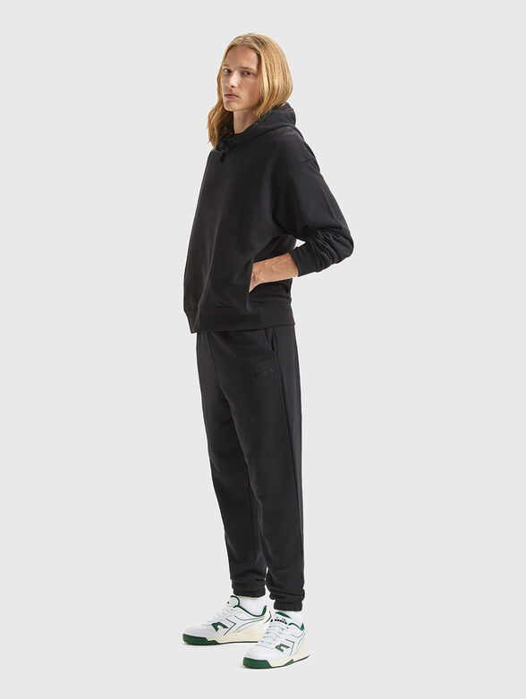 Black sweatshirt with logo  - 2
