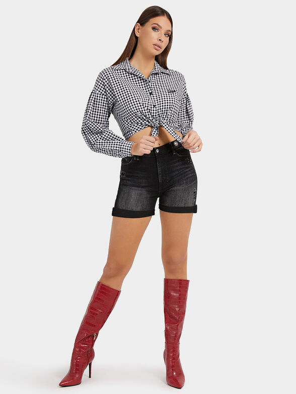 DOLORES denim shorts - 4